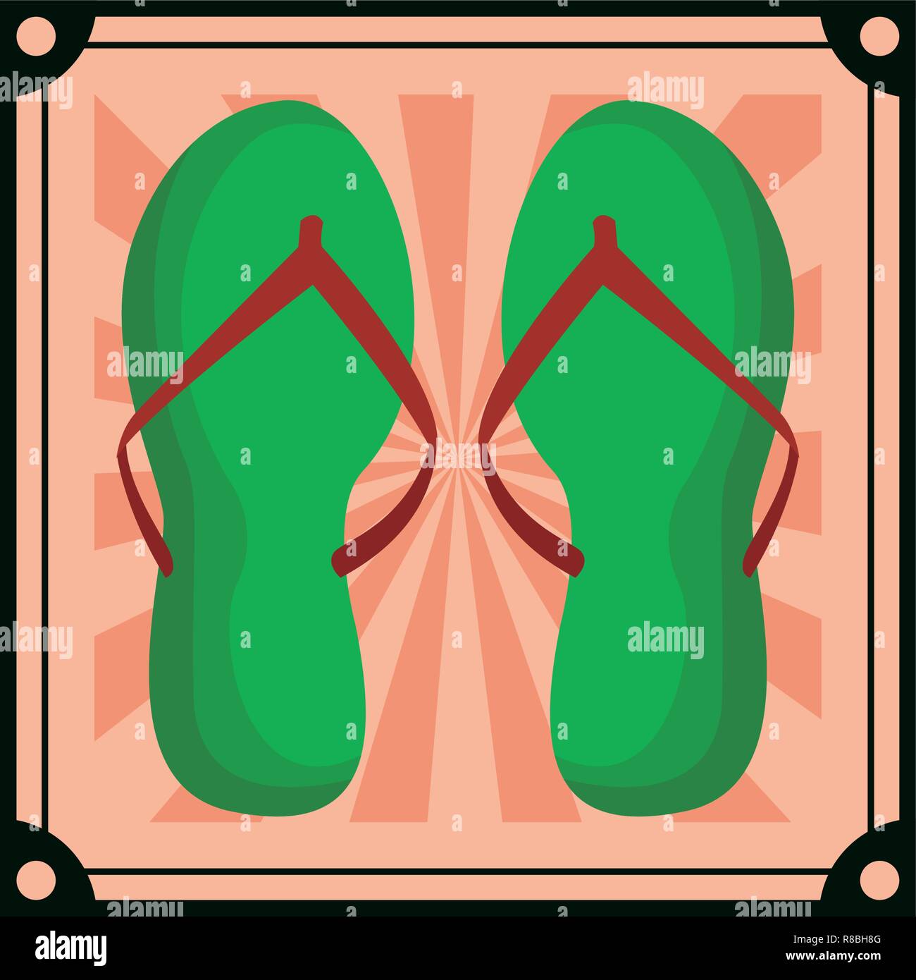flips flops icon Stock Vector