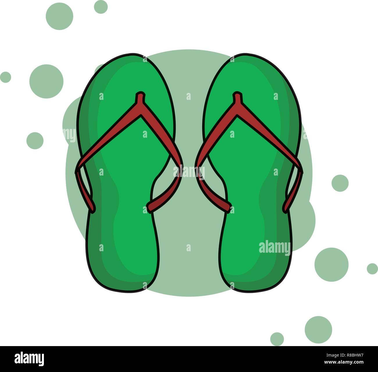 flips flops icon Stock Vector