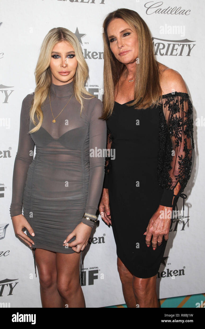 WEST HOLLYWOOD, LOS ANGELES, CA, USA - SEPTEMBER 15: Sophia Huchins, Caitlyn Jenner at the Variety And Women In Film's 2018 Pre-Emmy Celebration held at Cecconi's on September 15, 2018 in West Hollywood, Los Angeles, California, United States. (Photo by Image Press Agency) Stock Photo