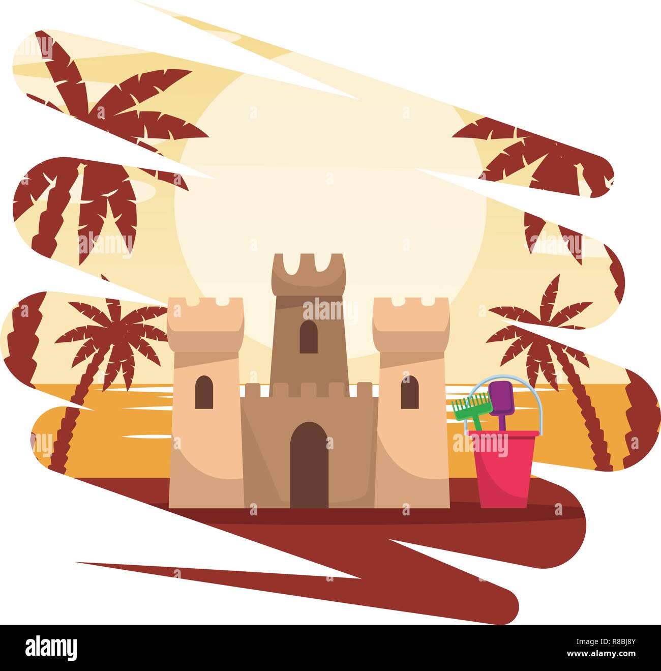 sand castle icon Stock Vector Image & Art - Alamy