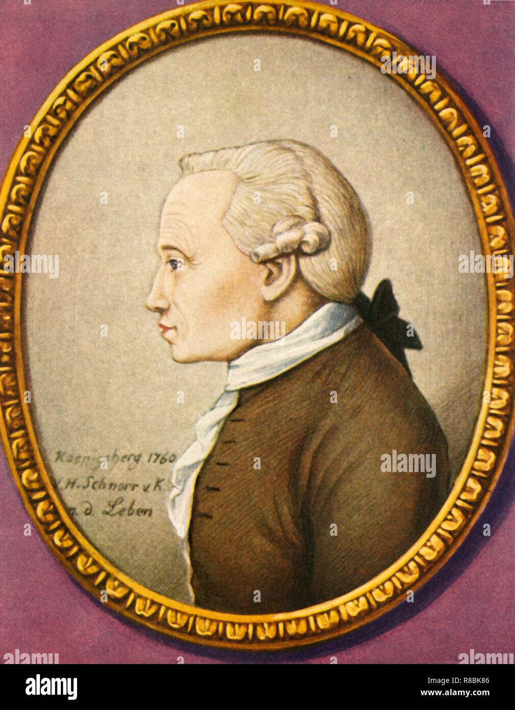 'Immanuel Kant', (1933). Creator: Unknown. Stock Photo