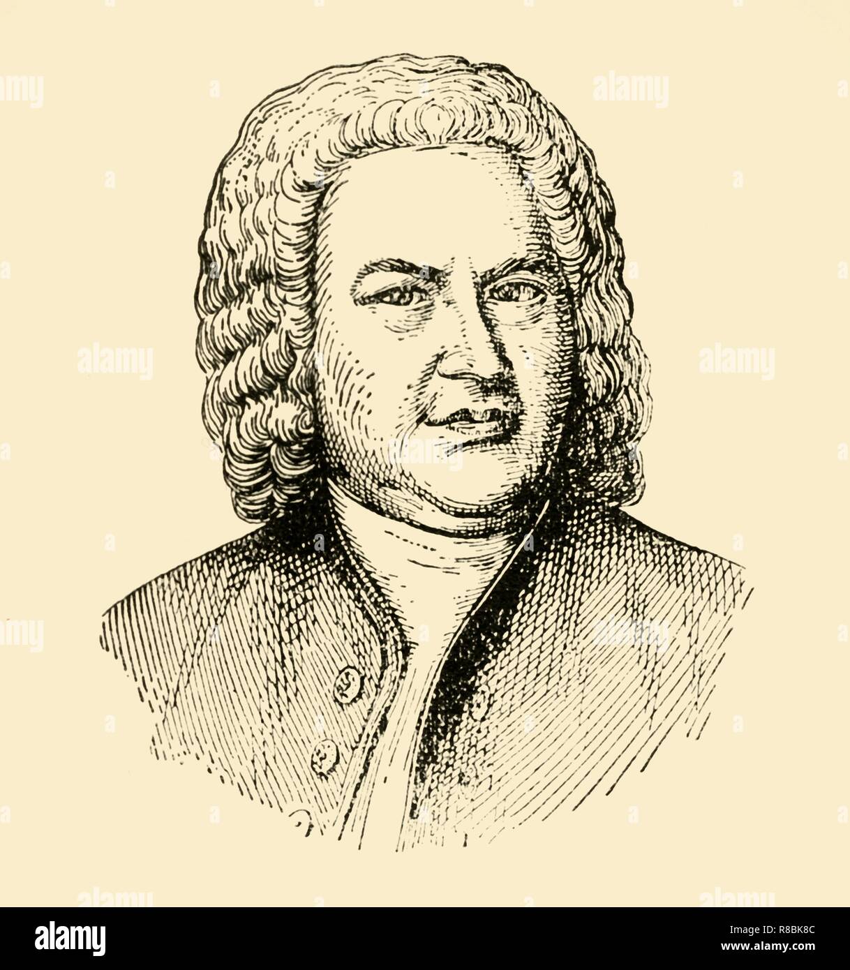 'Johann Sebastian Bach', (1933).  Creator: Unknown. Stock Photo