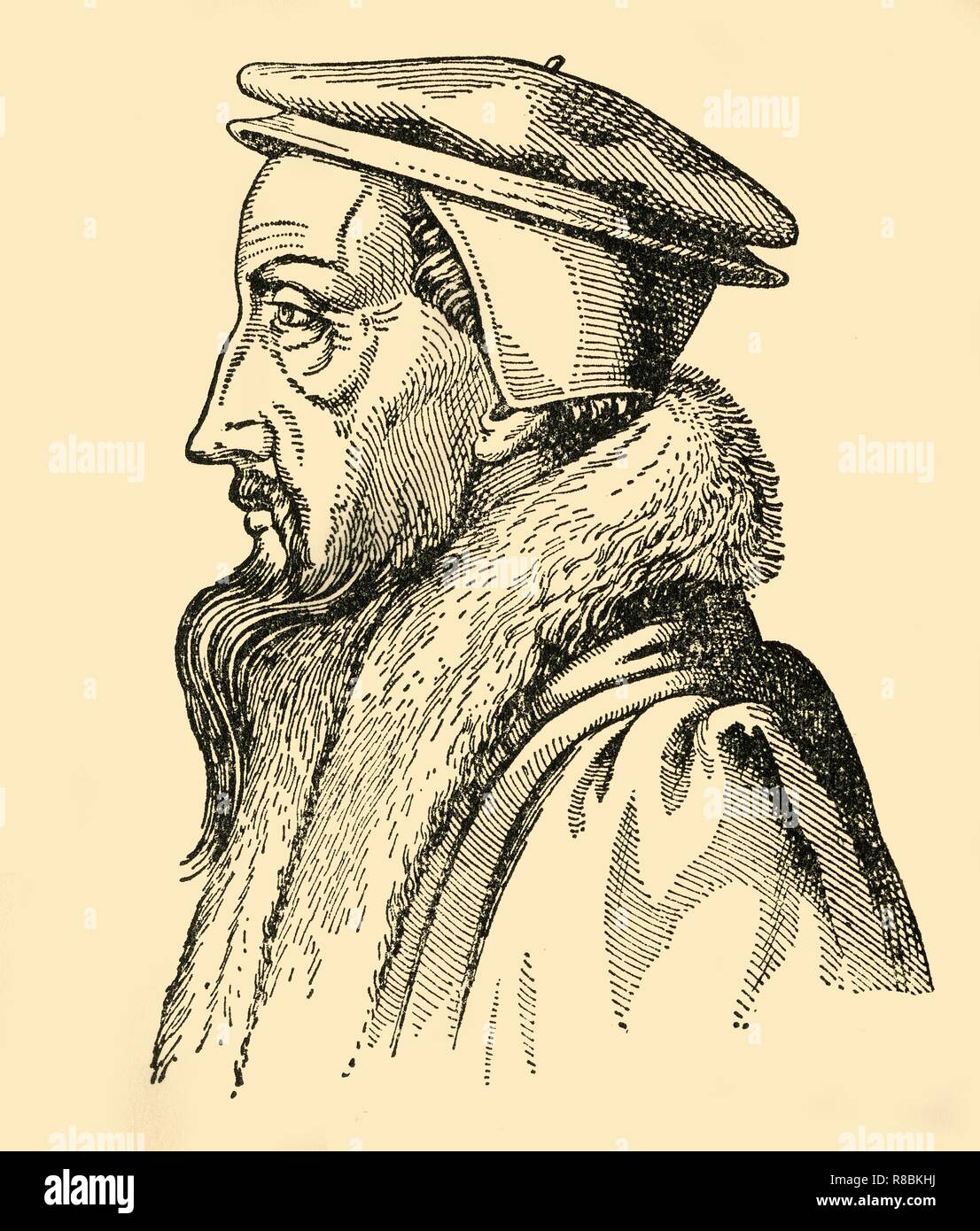 'Johannes Calvin', (1933). Creator: Unknown. Stock Photo