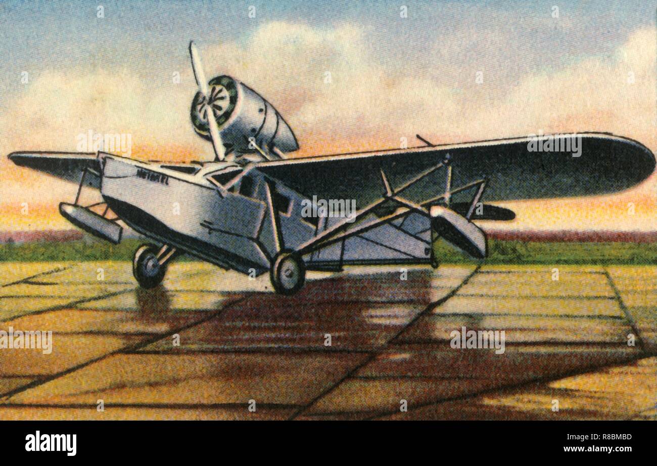 Heinkel He 57 Heron plane, 1932. Creator: Unknown. Stock Photo