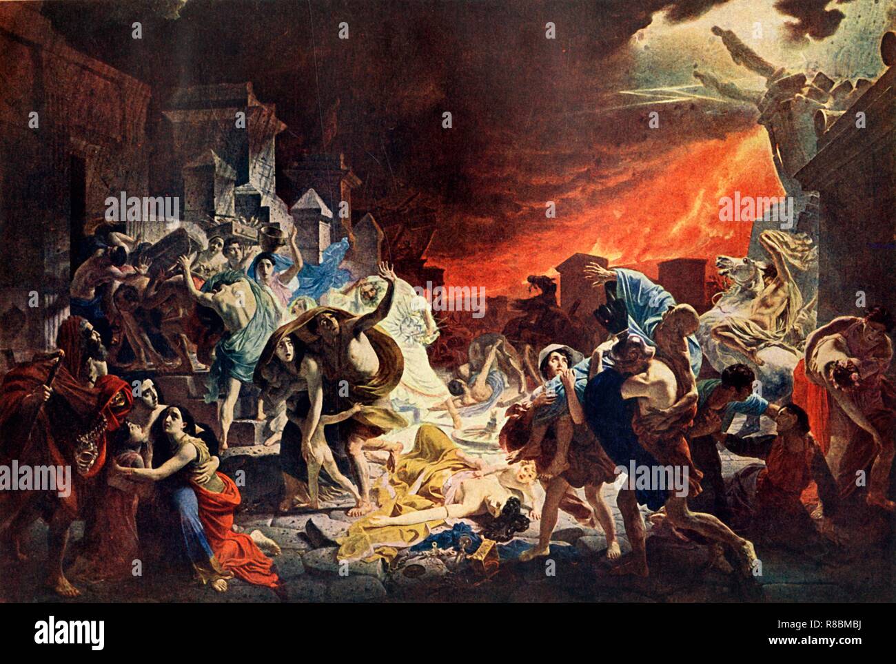 'Destruction of Pompeii', 1833, (1939). Creator: Karl Briullov. Stock Photo