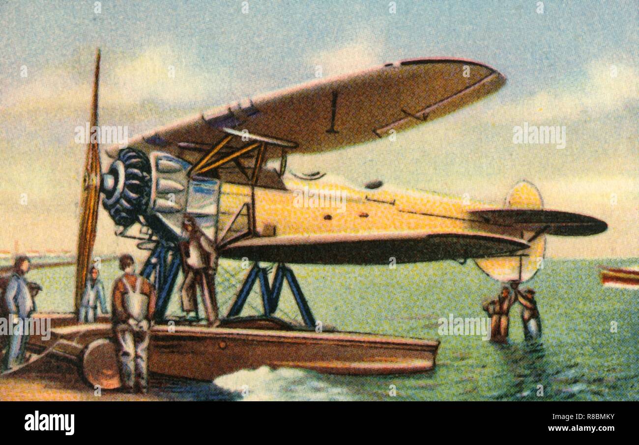 Focke-Wulf W 4 floatplane, 1920s, (1932). Creator: Unknown. Stock Photo