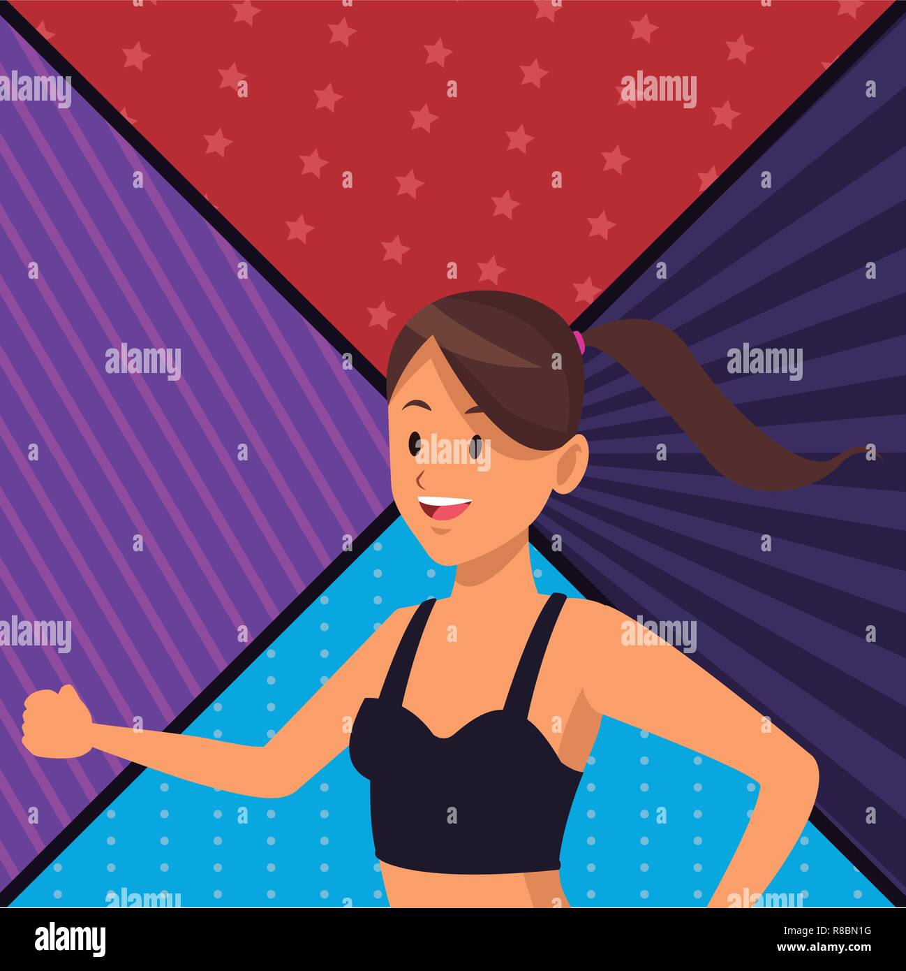 woman sport outfit Stock Vector Image & Art - Alamy
