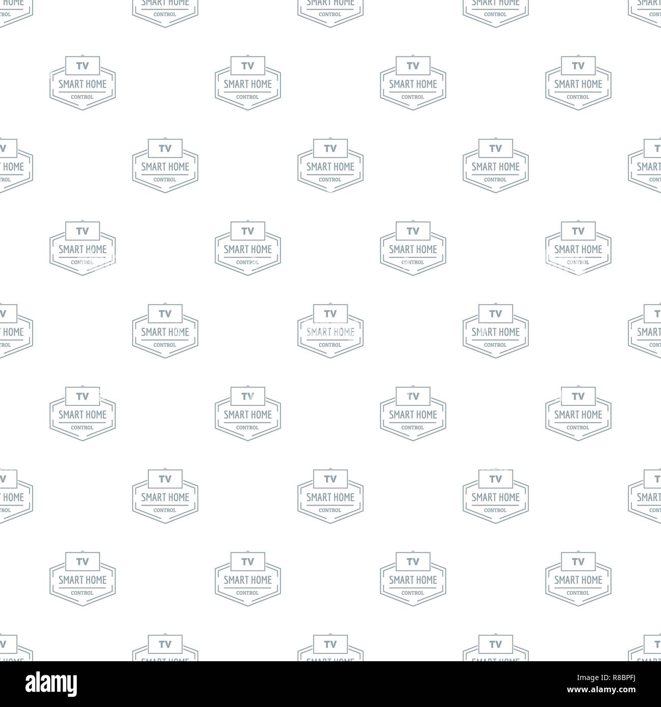 Smart house pattern vector seamless Stock Vector