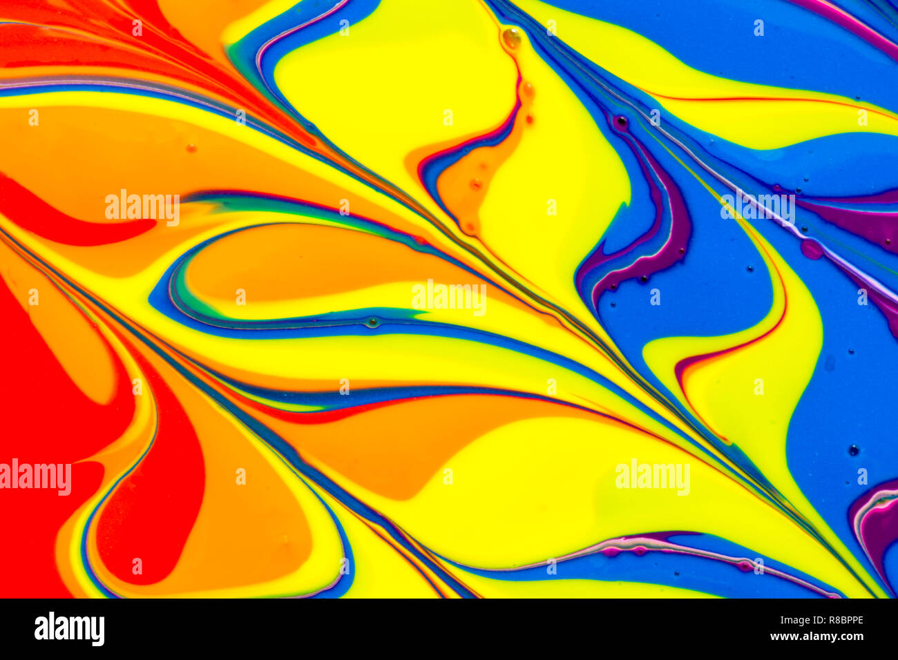 A Colourful Multicoloured Rainbow Abstract Background Of Red