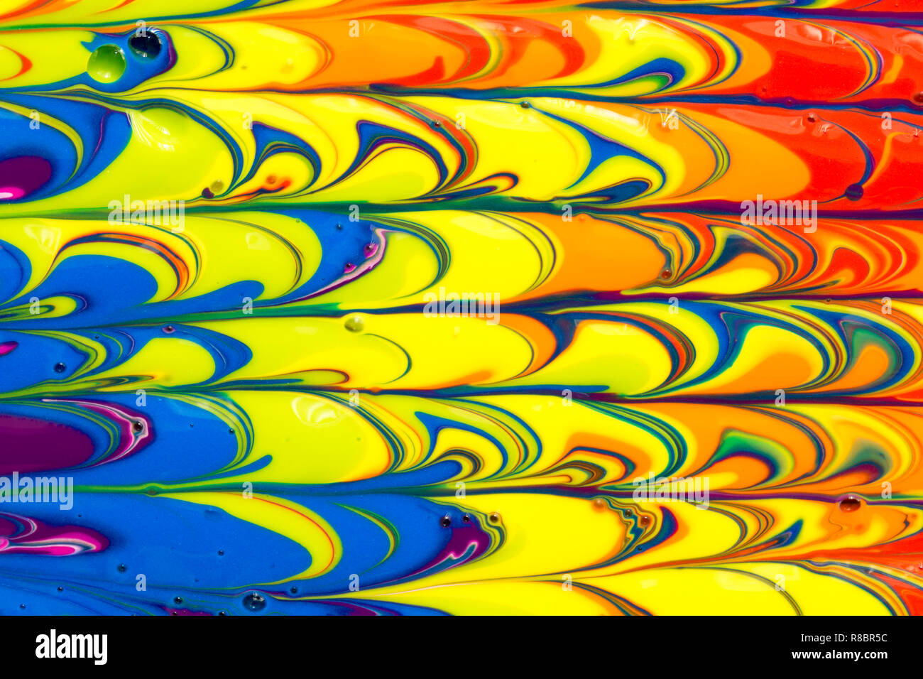 A colourful multicoloured rainbow abstract background of red, orange