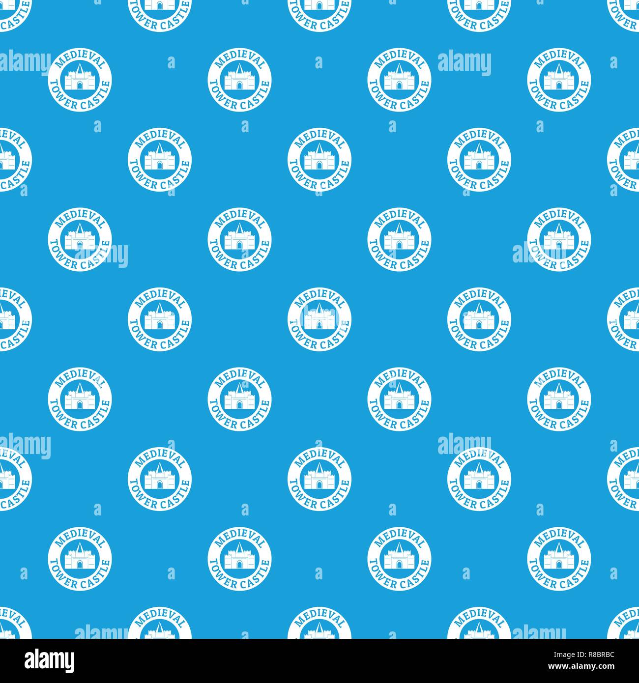 Ancient fort tower pattern Stock Vector Images - Alamy