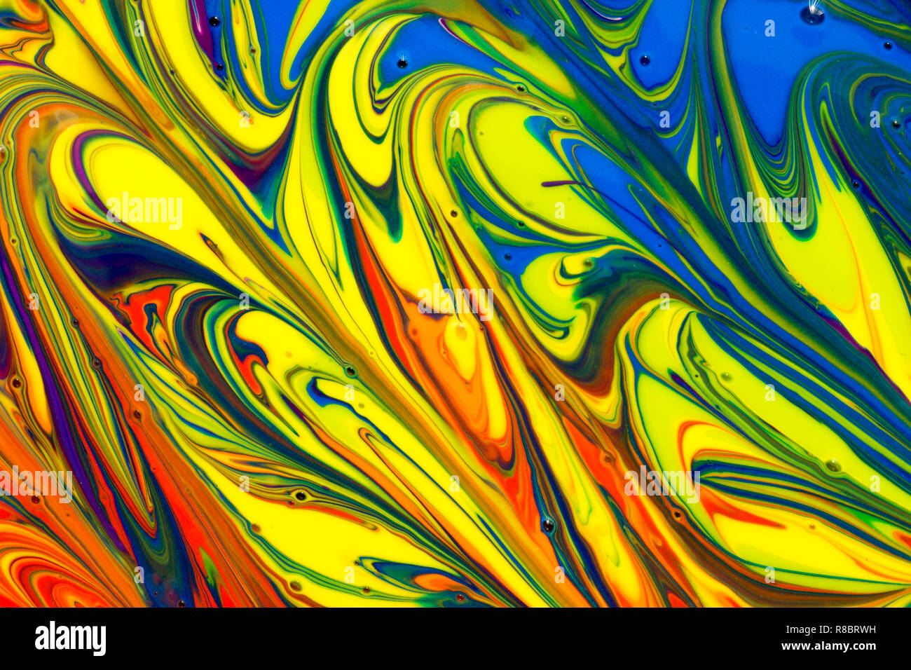 A colourful multicoloured rainbow abstract background of red, orange