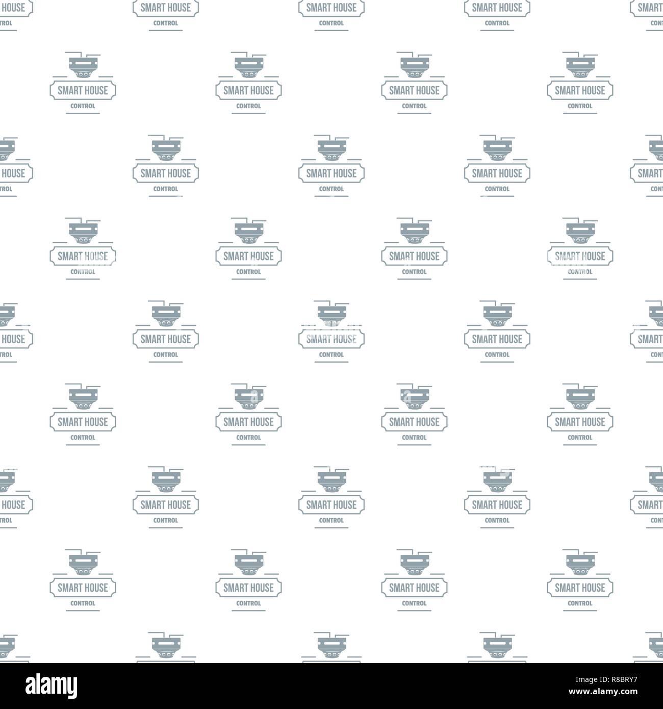 Smart house pattern vector seamless Stock Vector