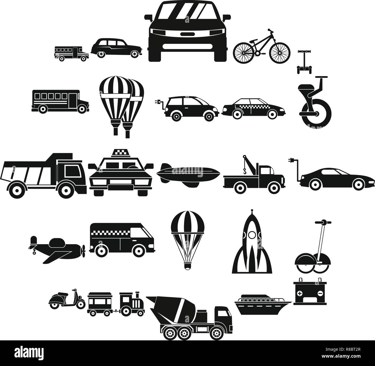 Two wheeler icons set, simple style Stock Vector Image & Art - Alamy