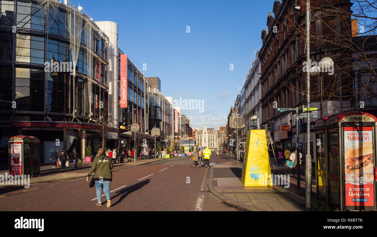 Castlecourt shopping centre in Donegal Square Belfast Stock Photo