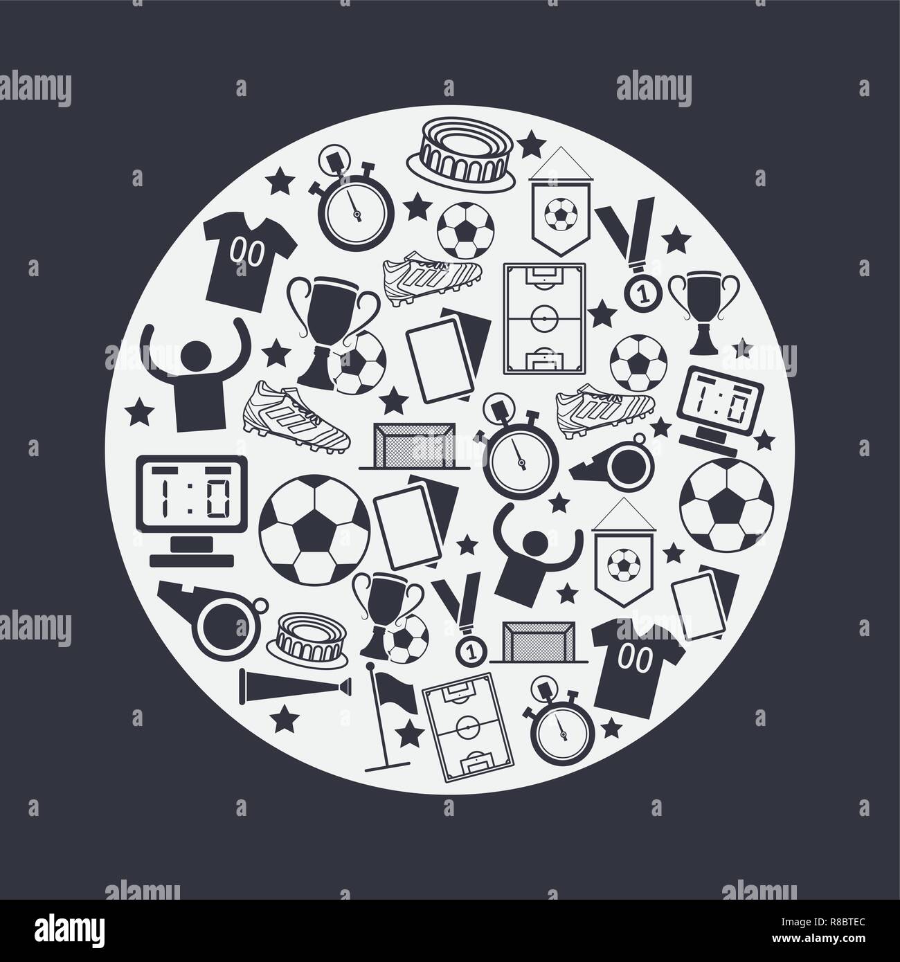 soccer symbols icons Stock Vector Image & Art Alamy