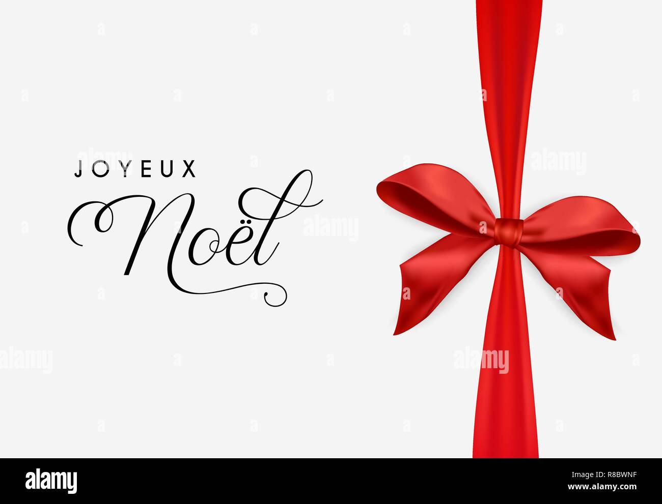 Joyeux Noel quote in French as logo or header. Translated Merry Christmas. Celebration  Lettering for poster, card, invitation Stock Vector Image & Art - Alamy