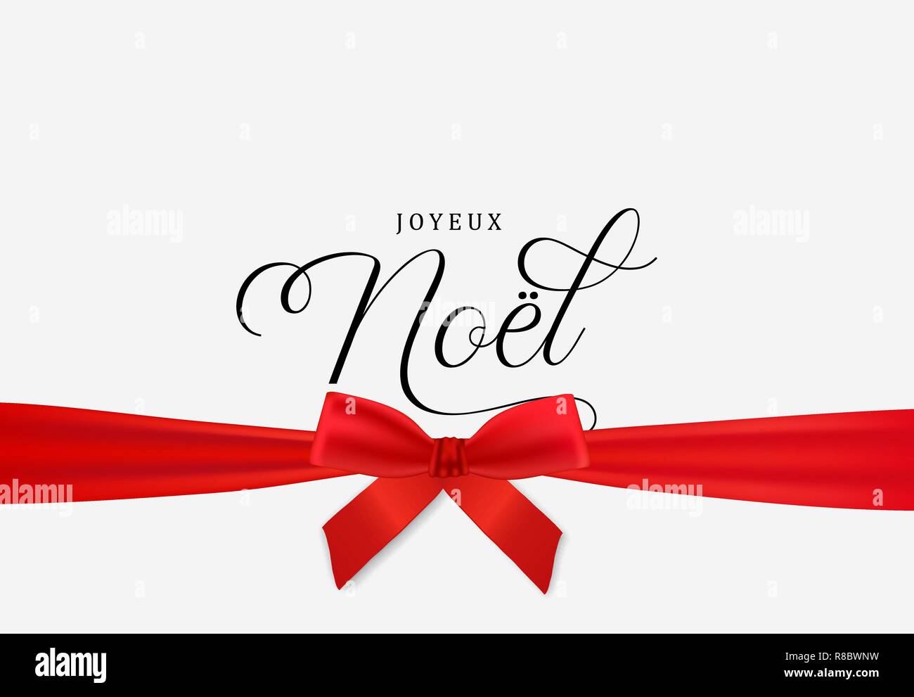 Joyeux Noel quote in French as logo or header. Translated Merry Christmas. Celebration  Lettering for poster, card, invitation Stock Vector Image & Art - Alamy