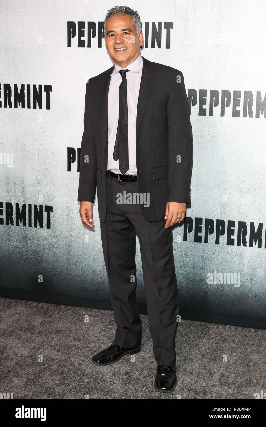 LOS ANGELES, CA, USA - AUGUST 28: John Ortiz at the Los Angeles Premiere Of STX Entertainment's 'Peppermint' held at Regal Cinemas L.A. LIVE Stadium 14 on August 28, 2018 in Los Angeles, California, United States. (Photo by Image Press Agency) Stock Photo