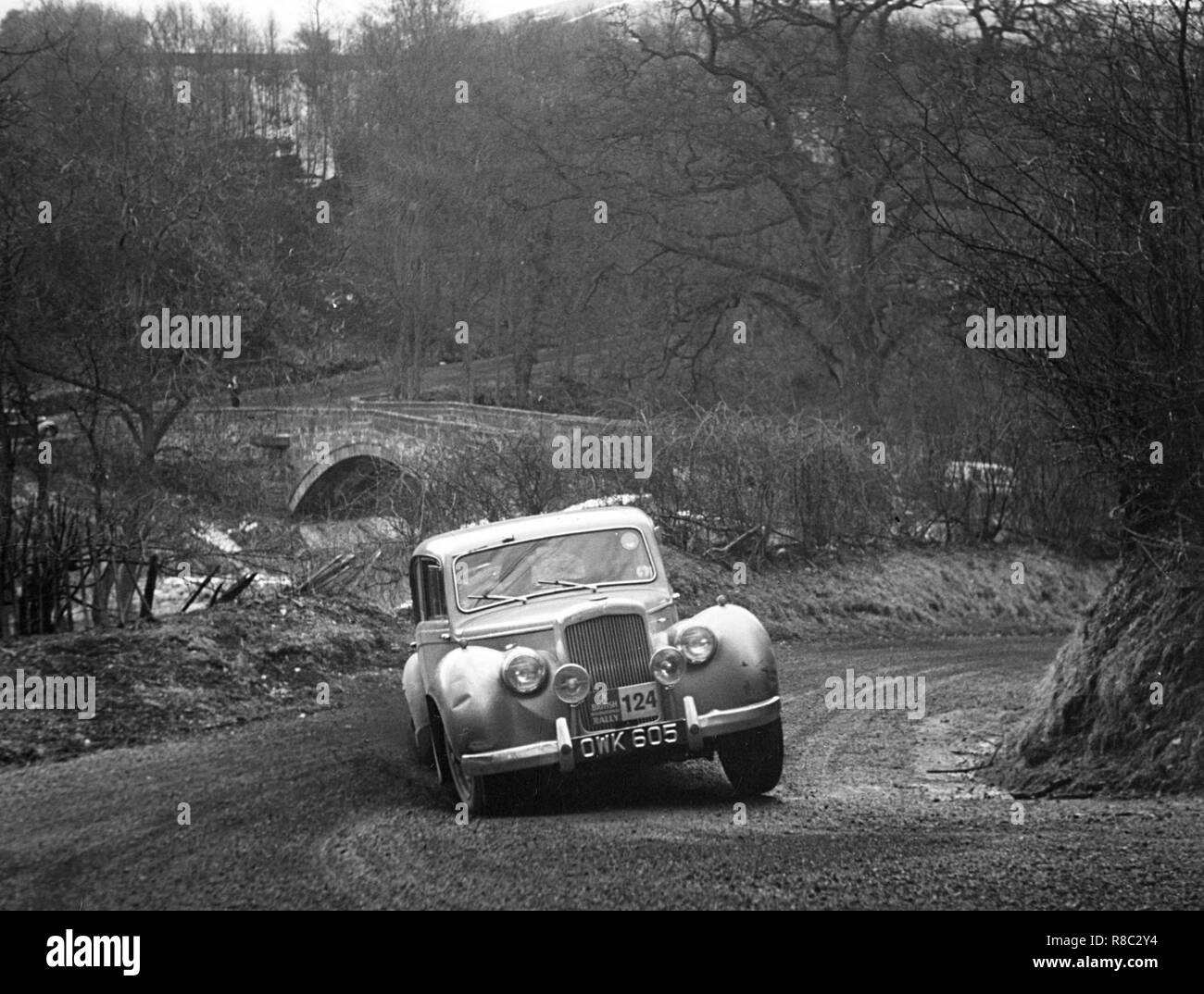 Alvis 3 litre RAC rally 1955 Stock Photo