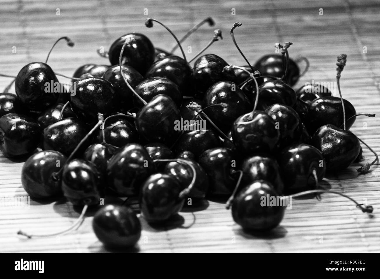 Cherries Black and White Stock Photos & Images Alamy