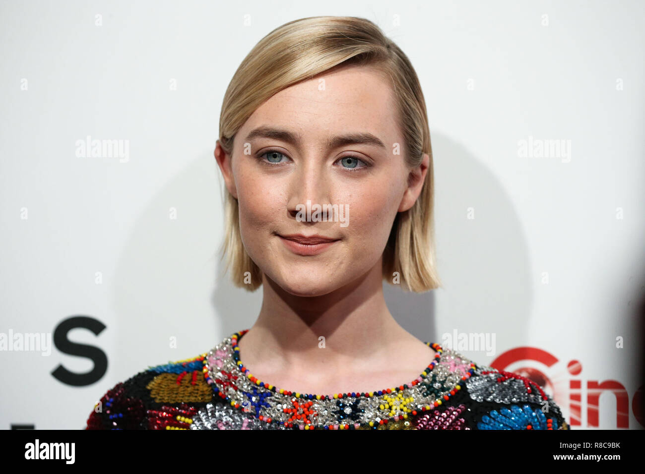 LAS VEGAS, NV, USA - APRIL 25: Saoirse Ronan at CinemaCon 2018 - Focus Features Luncheon And Studio Presentation held at the Octavius Ballroom at Caesars Palace during CinemaCon, the official convention of the National Association of Theatre Owners on April 25, 2018 in Las Vegas, Nevada, United States. (Photo by Xavier Collin/Image Press Agency) Stock Photo