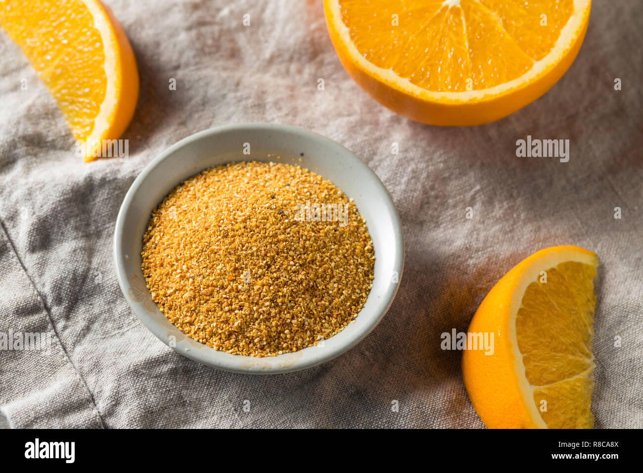 Raw Dried Orange Peel Zest Ready to Cook With Stock Photo Alamy