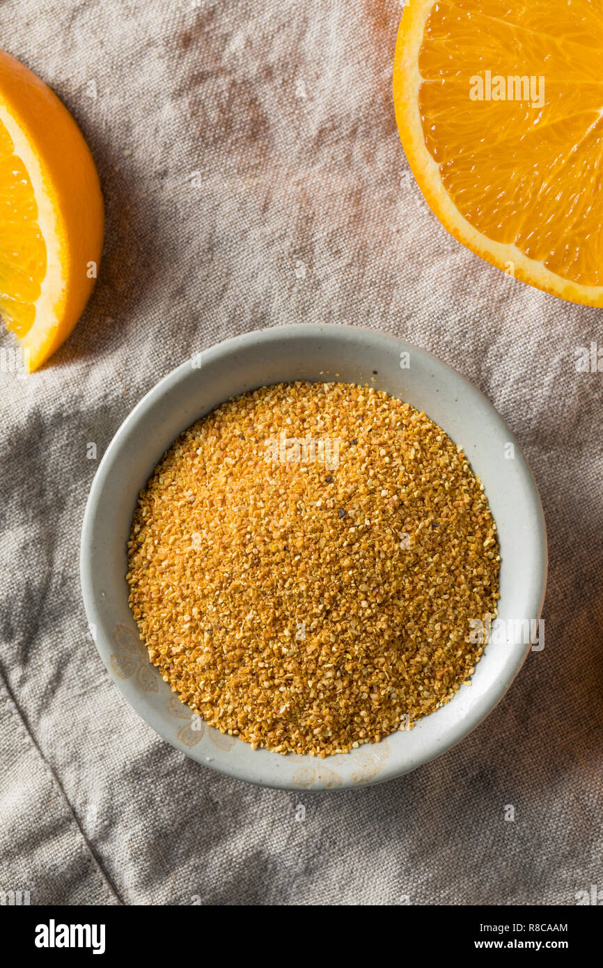 Raw Dried Orange Peel Zest Ready to Cook With Stock Photo - Alamy