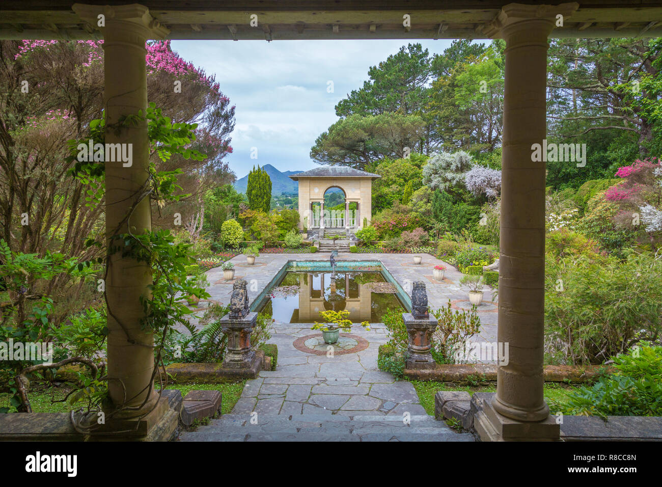 wonderful garden on Garnish Island near Glengarriff, Co Cork, Ireland Stock Photo