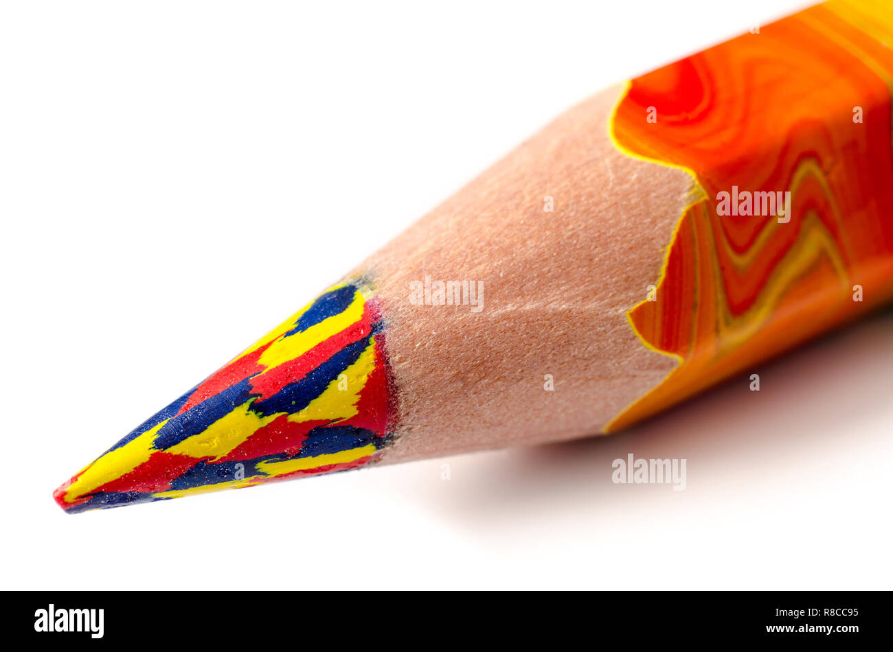 pencil tip isolated on a white background Stock Photo
