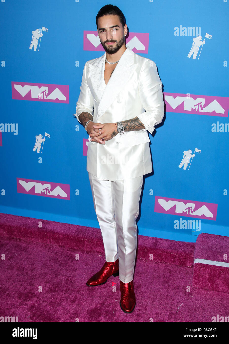 Maluma Turned the VMA's Stage Into a Paris Fashion Week Preview