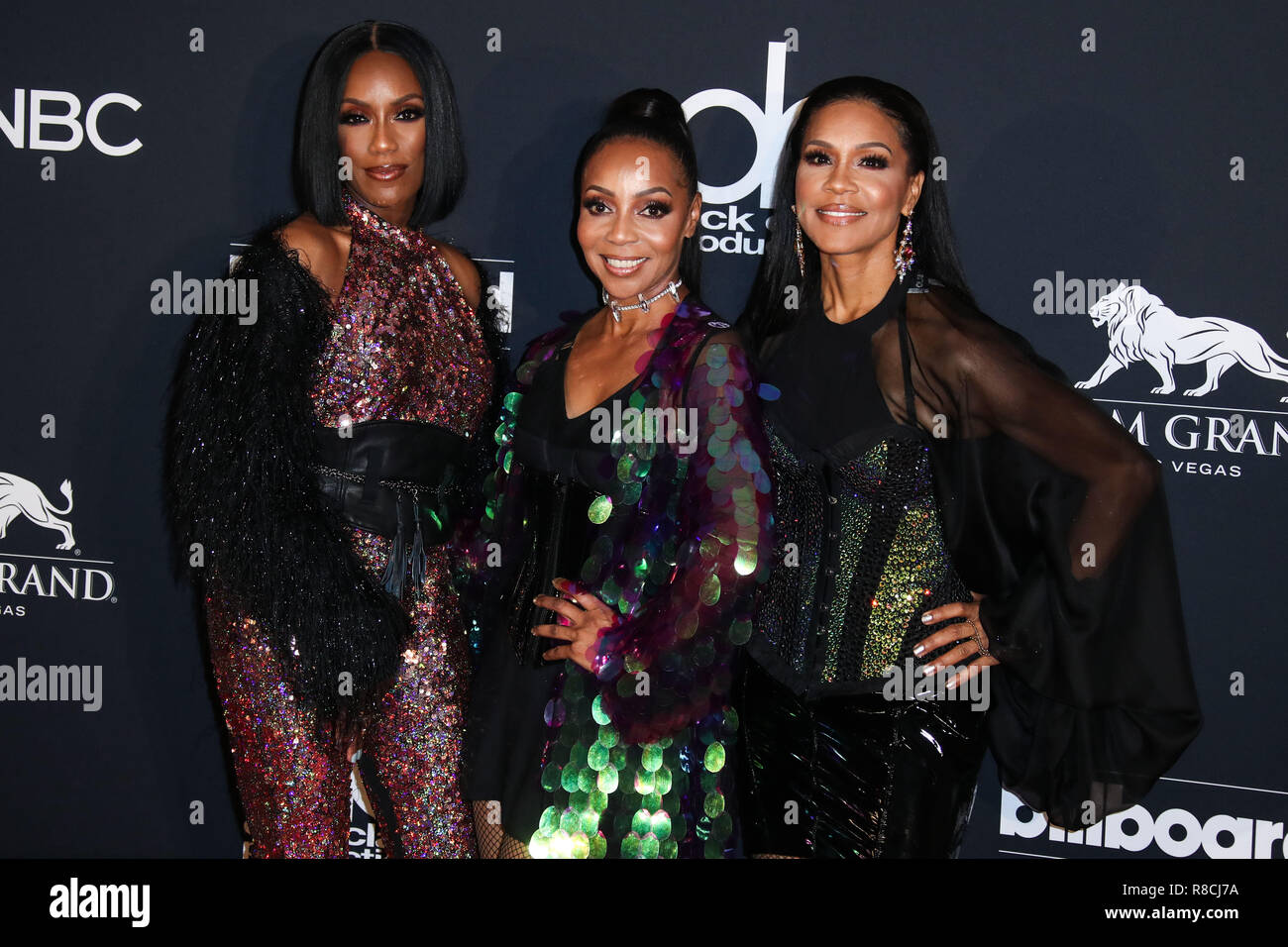 LAS VEGAS, NV, USA - MAY 20: Rhona Bennett, Terry Ellis, Cindy Herron, En Vogue in the press room at the 2018 Billboard Music Awards held at the MGM Grand Garden Arena on May 20, 2018 in Las Vegas, Nevada, United States. (Photo by Xavier Collin/Image Press Agency) Stock Photo