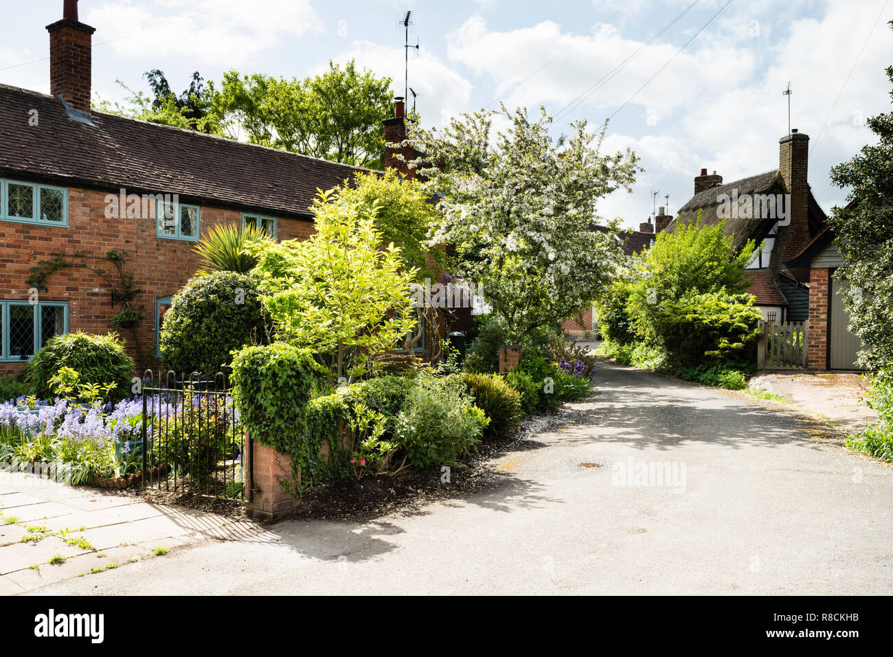 Church Walk, a pre motorage street with historic cottages jumbled