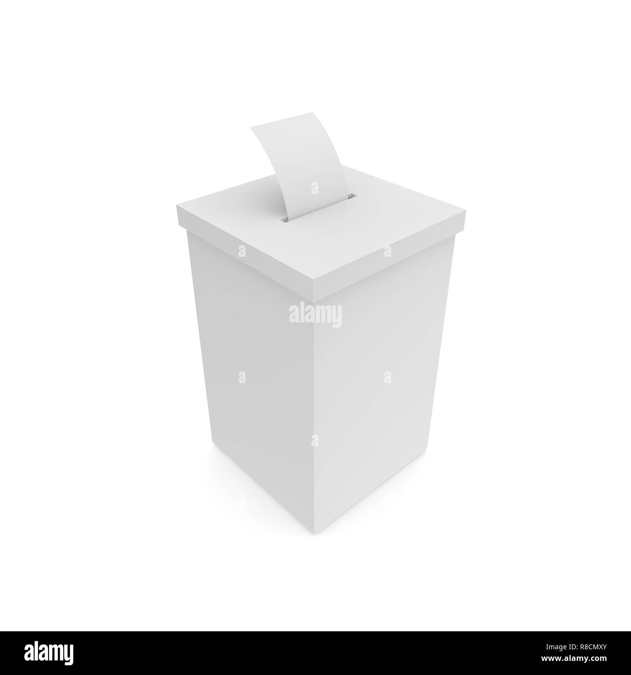 Magic Voting Box Box for voting with ballots. Isolated on white background. 3D render ...