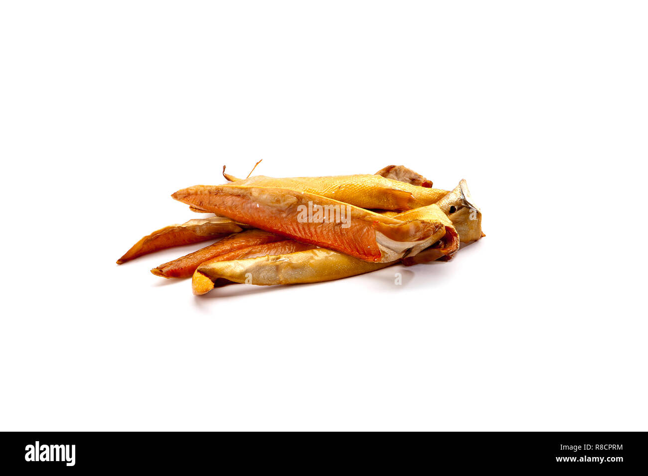 Dried salted fish sticks isolated on white Stock Photo Alamy