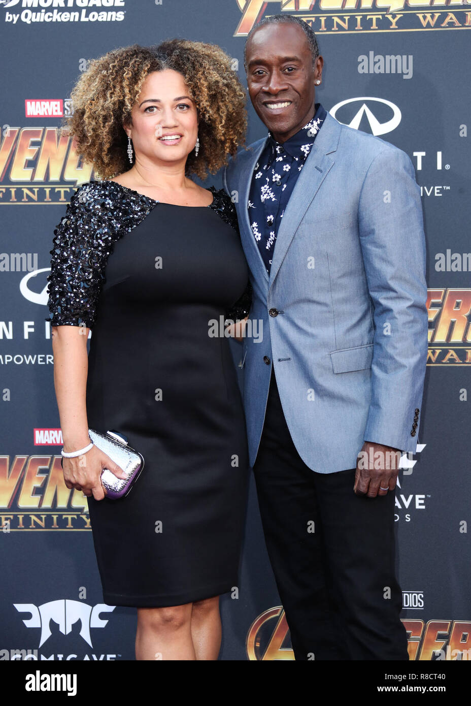 HOLLYWOOD, LOS ANGELES, CA, USA - APRIL 23: Don Cheadle at the World Premiere Of Disney And Marvel's 'Avengers: Infinity War' held at the El Capitan Theatre, Dolby Theatre and TCL Chinese Theatre IMAX on April 23, 2018 in Hollywood, Los Angeles, California, United States. (Photo by Xavier Collin/Image Press Agency) Stock Photo