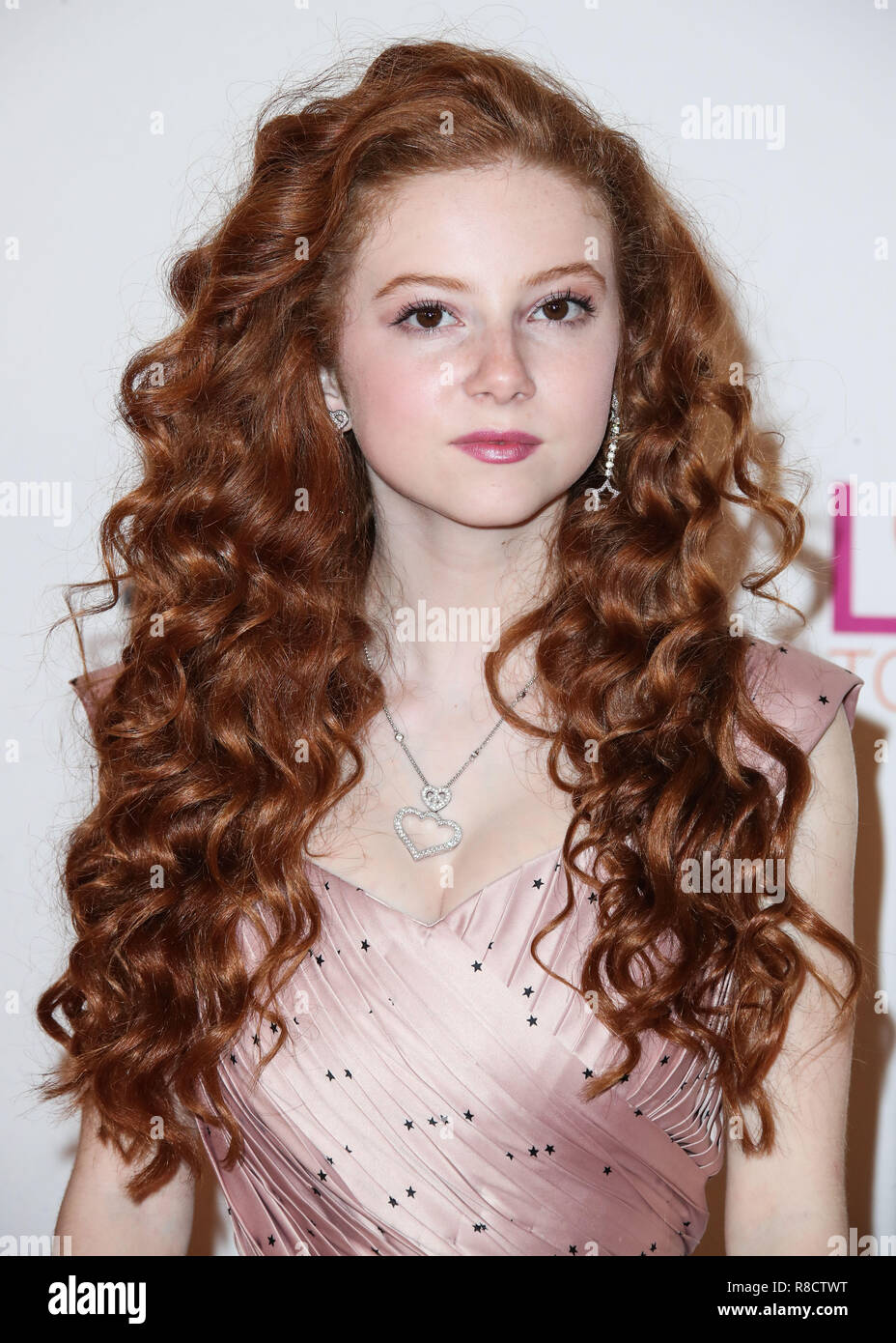 BEVERLY HILLS, LOS ANGELES, CA, USA - APRIL 20: Francesca Capaldi at the 25th Annual Race To Erase MS Gala held at The Beverly Hilton Hotel on April 20, 2018 in Beverly Hills, Los Angeles, California, United States. (Photo by Xavier Collin/Image Press Agency) Stock Photo