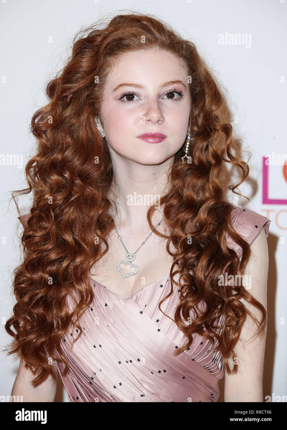 BEVERLY HILLS, LOS ANGELES, CA, USA - APRIL 20: Francesca Capaldi at the 25th Annual Race To Erase MS Gala held at The Beverly Hilton Hotel on April 20, 2018 in Beverly Hills, Los Angeles, California, United States. (Photo by Xavier Collin/Image Press Agency) Stock Photo