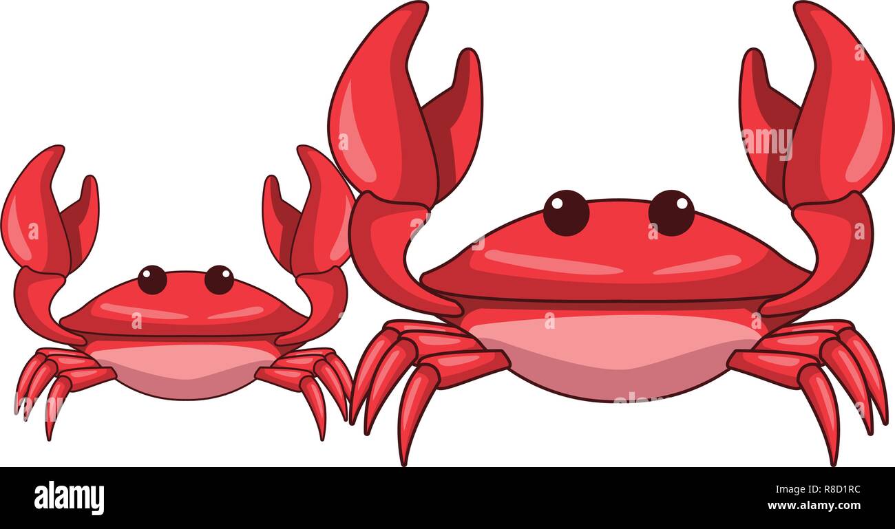 Crabs beach animals cartoon Stock Vector Image & Art Alamy