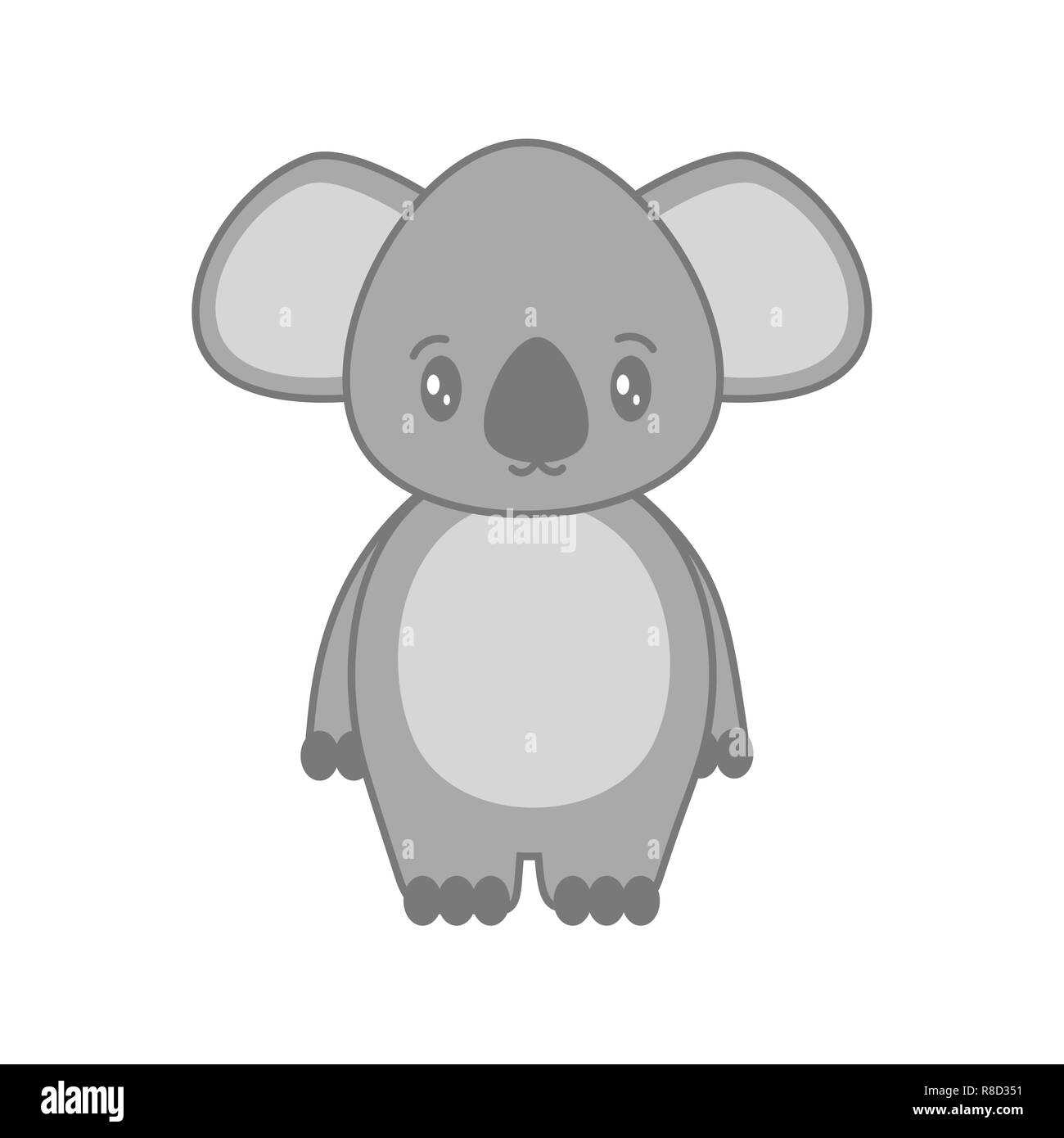 cute cartoon koala vector illustration isolated on white background Stock Vector Image & Art Alamy