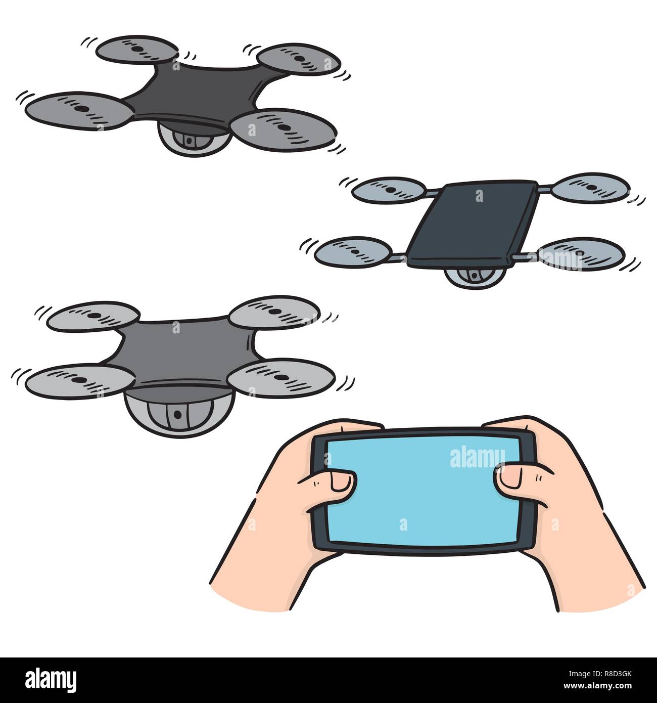 vector set of drone Stock Vector Image & Art - Alamy
