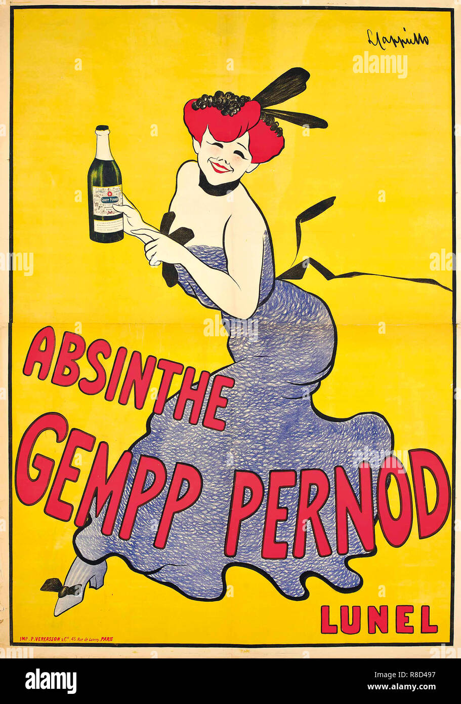 Absinthe Gempp Pernod, c1910. Stock Photo