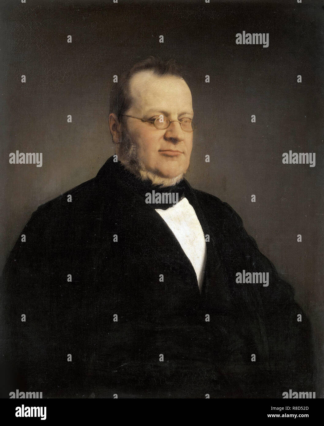 Portrait of Camillo Benso, Count of Cavour, 1864. Stock Photo