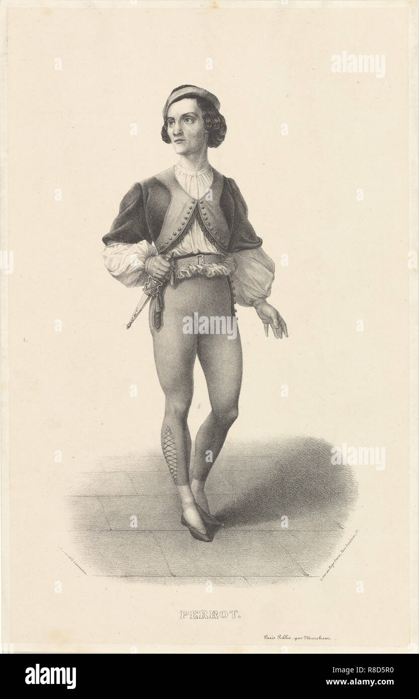Portrait of the dancer and choreographer Jules Perrot (1810-1892), 1840s. Stock Photo