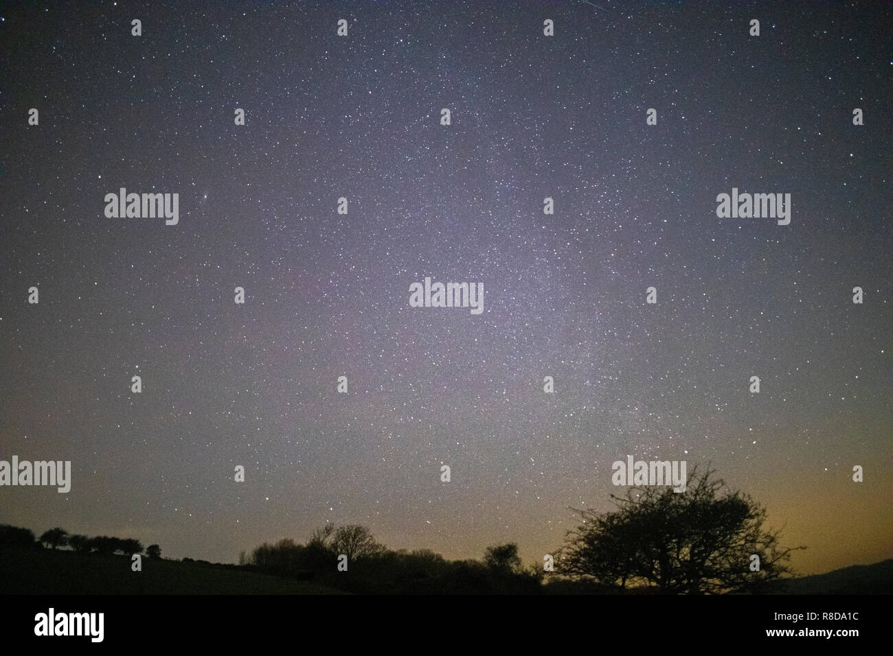 Geminid Meteor Shower Stock Photo