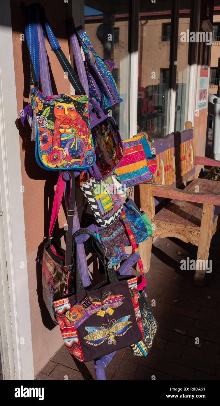 Laurel Burch bags in Old Town Albuquerque, N.M Stock Photo - Alamy