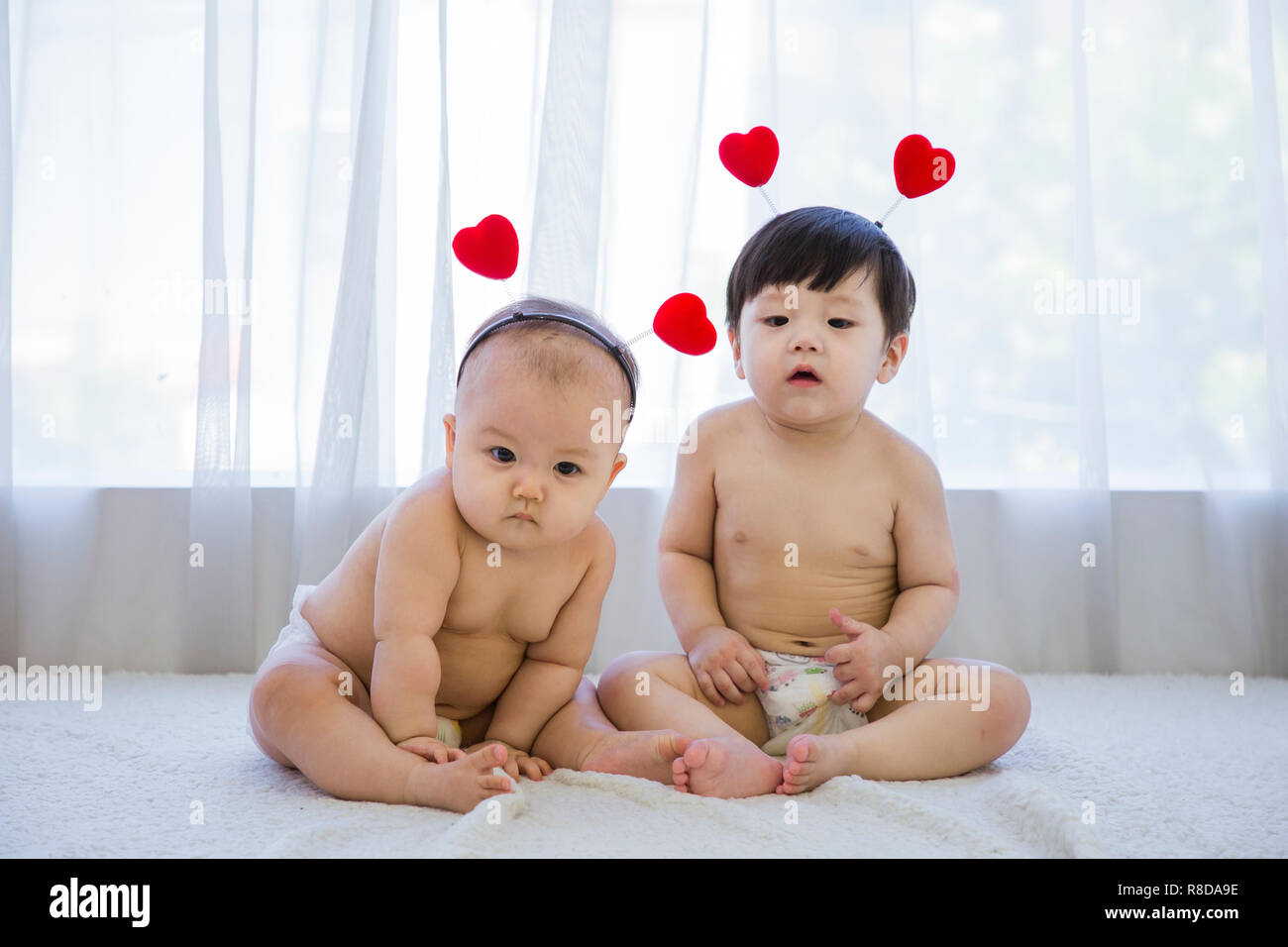 two cute babies