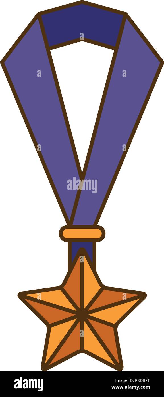 Hanging gold medal Stock Vector Images - Alamy