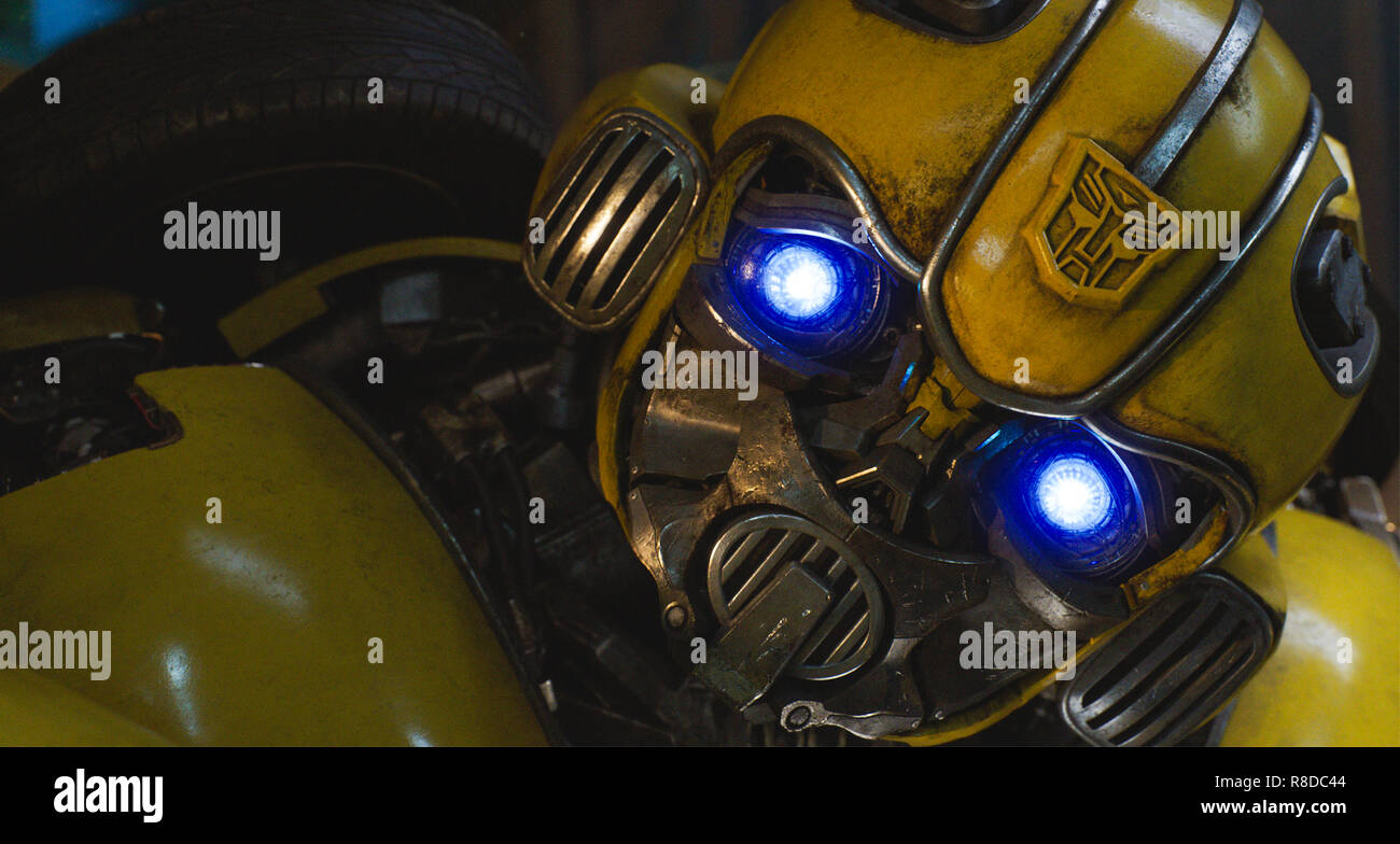 Bumblebee in BUMBLEBEE, from Paramount Pictures.  Photo Credit: Paramount Pictures / The Hollywood Archive Stock Photo