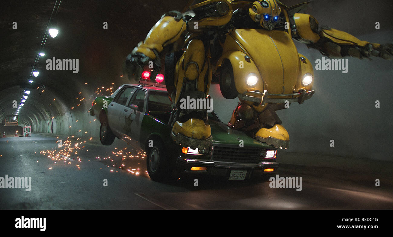Bumblebee in BUMBLEBEE, from Paramount Pictures.  Photo Credit: Paramount Pictures / The Hollywood Archive Stock Photo